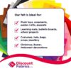 Premium Acrylic Craft Felt Fabric | 60″ Wide (150cm) | 215gsm - Image 3