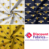 Rose & Hubble Cotton Poplin Fabric | Bumblebee Print | 100% Cotton (130gsm)