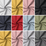 Rose & Hubble Cotton Poplin Fabric | Polka Dot Print | 100% Cotton (130gsm)