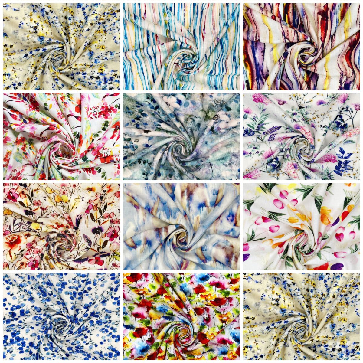 Linen-viscose-collage-scaled-1.jpg Dressmaking Fabric | Linen Fabric | Linen Viscose - Image 1