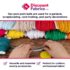 Mini Pom Pom Trim | 7.5mm Wide | Craft Trim - Image 3