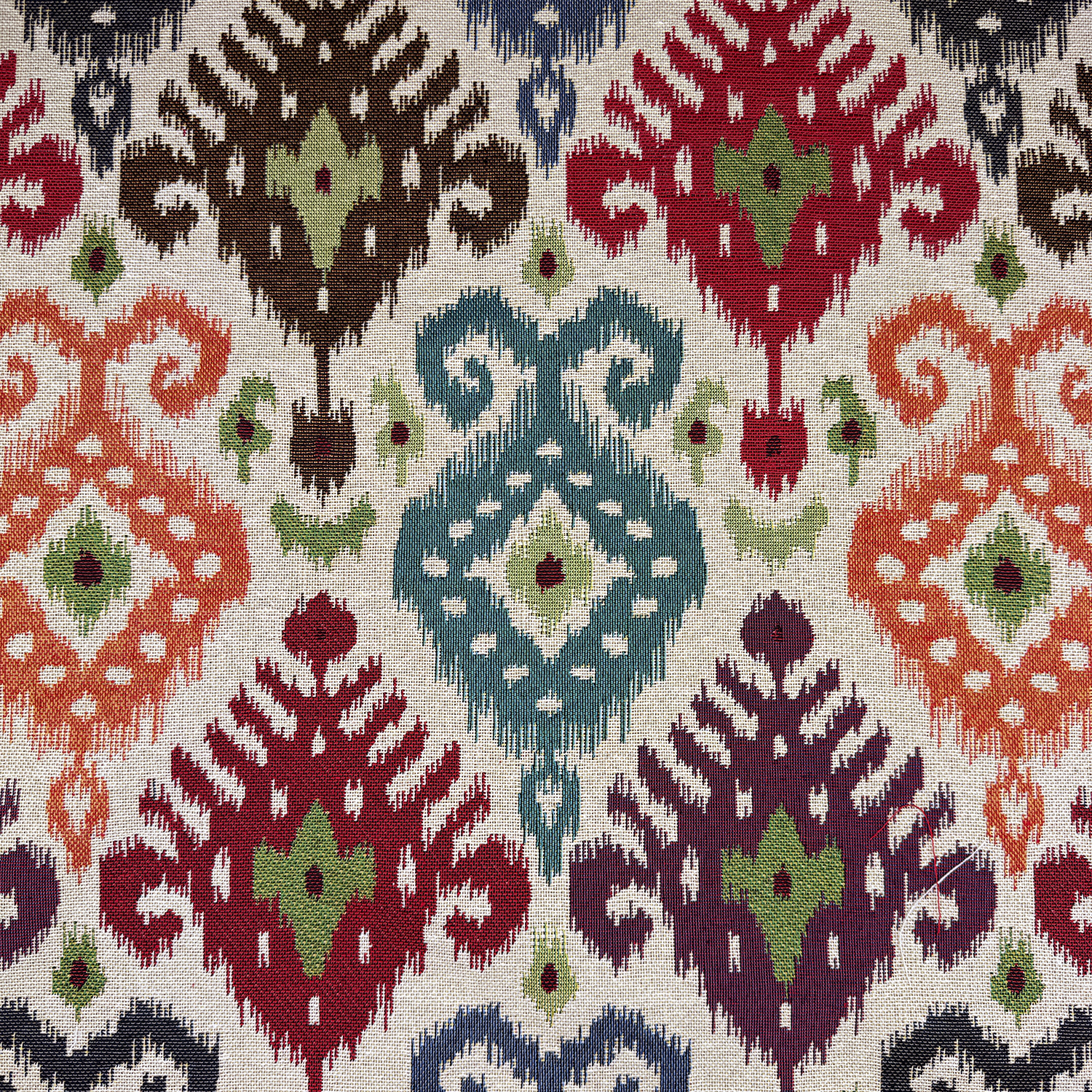 3018.jpg Ikat Multi Tapestry Fabric – New World Tapestry Bohemian Upholstery Material (360 GSM / 140cm Wide) - Image 1